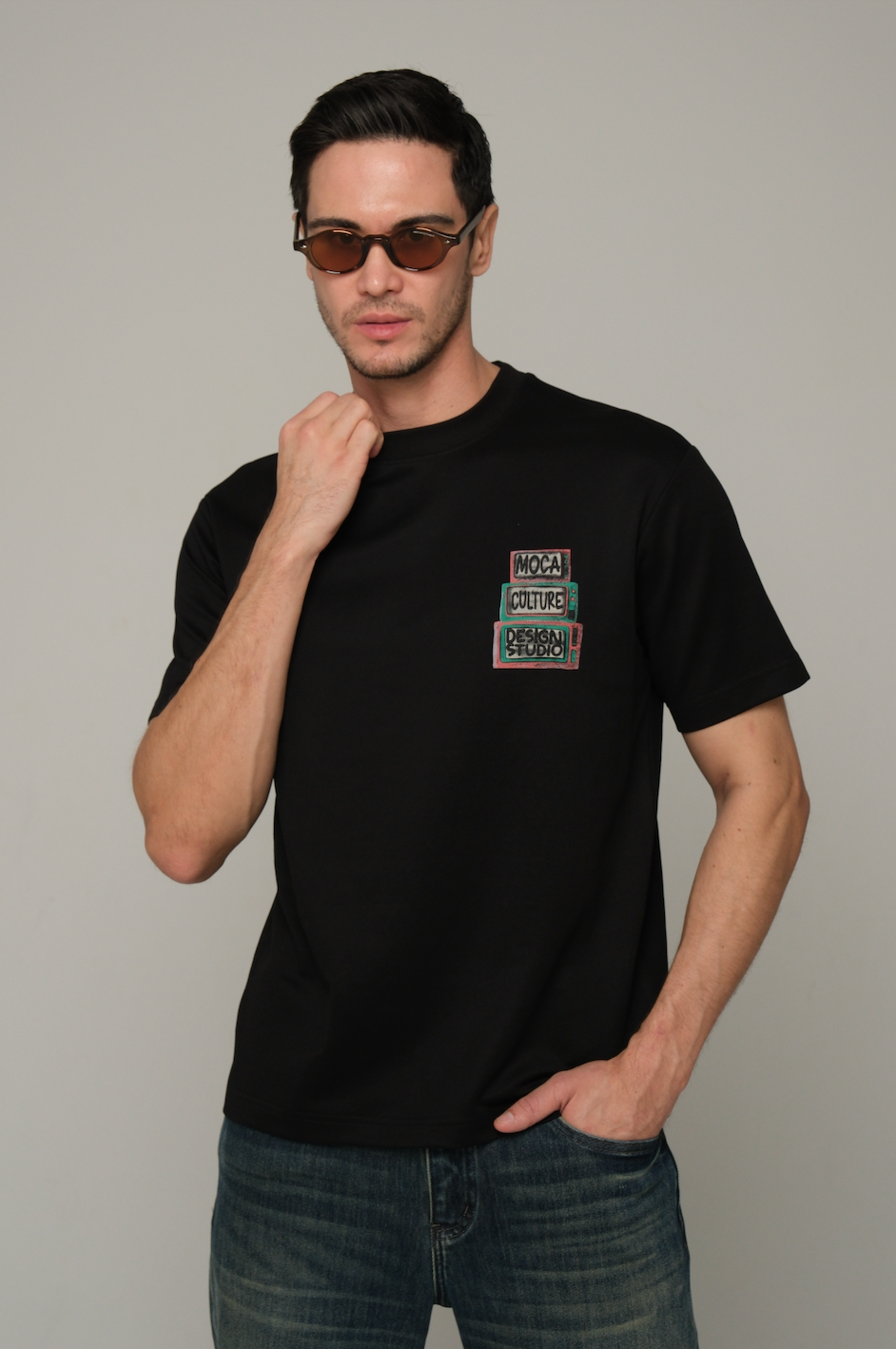 MOCA Culture Black TV T-Shirt