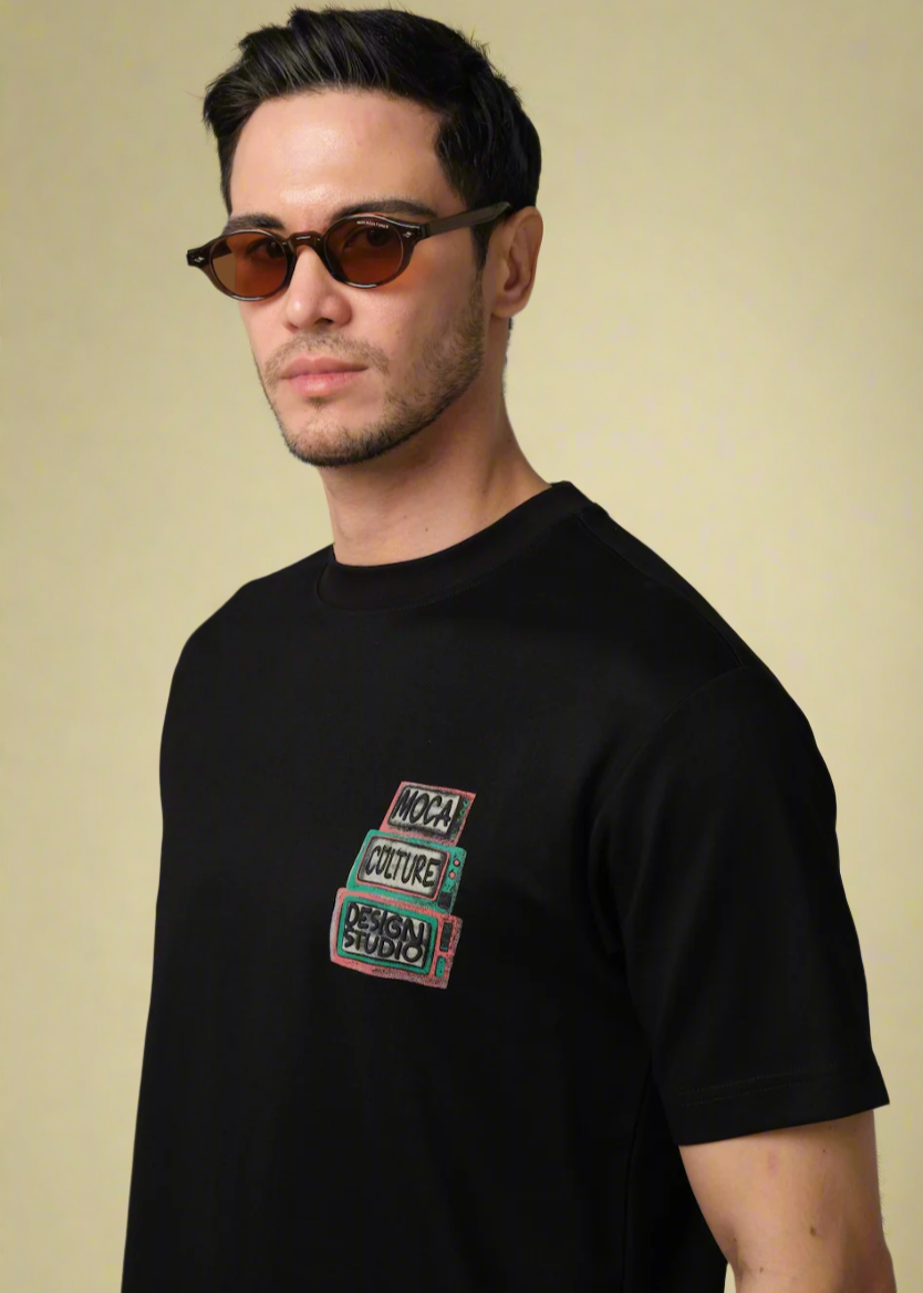 MOCA Culture Black TV T-Shirt