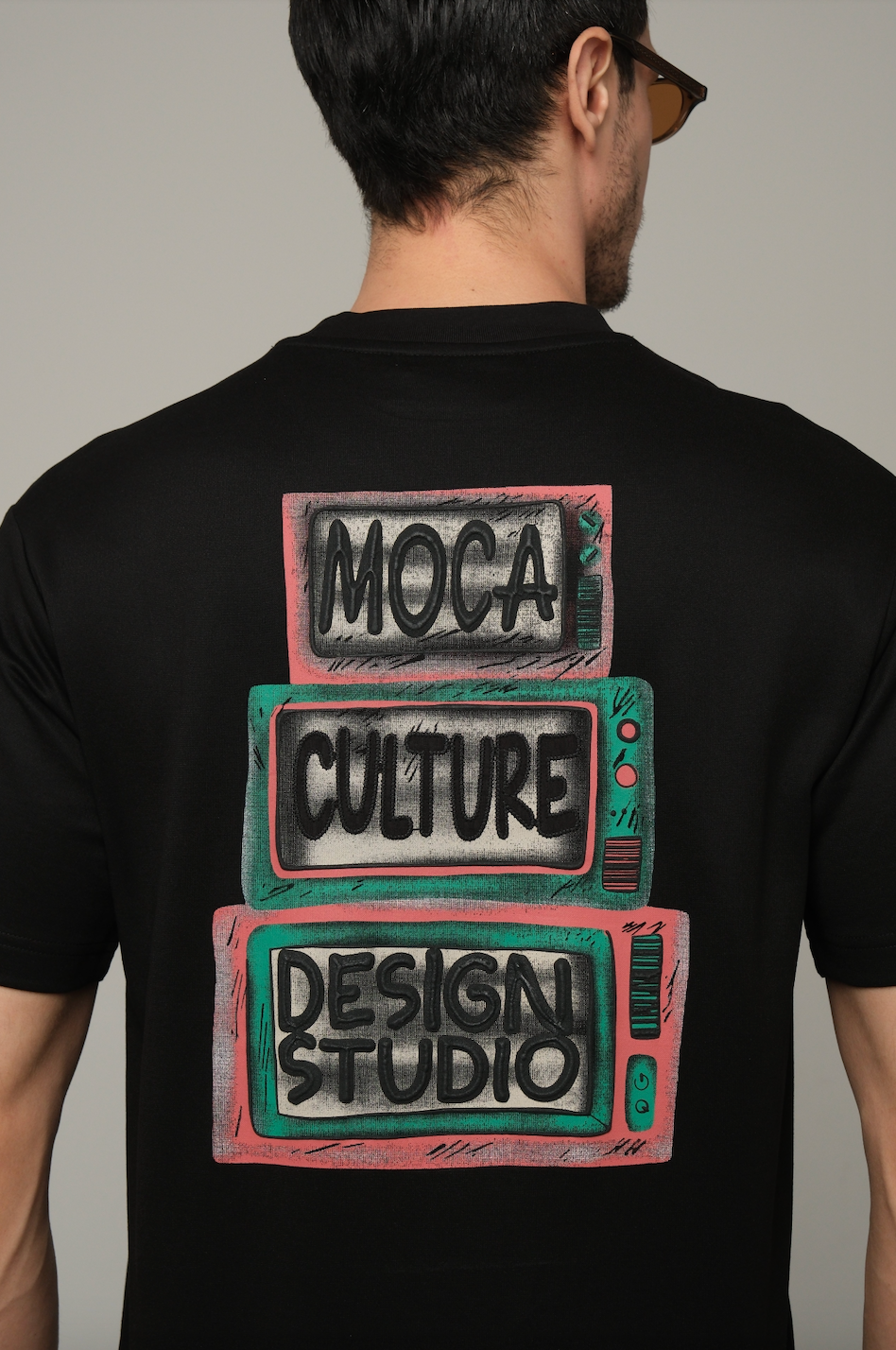 MOCA Culture Black TV T-Shirt