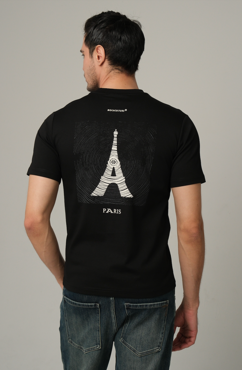 MOCA CULTURE Paris Black T-Shirt