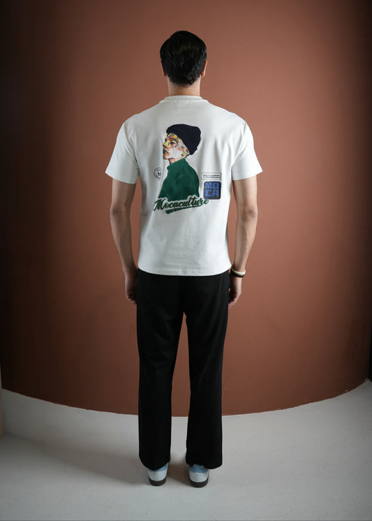 MOCACULTURE Caps White T-Shirt