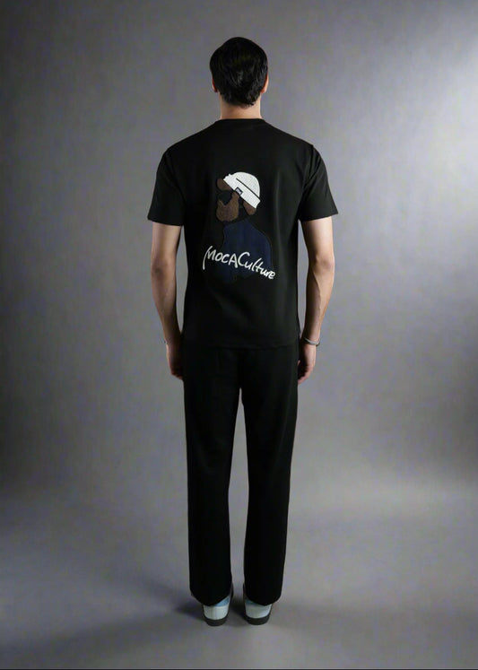 MOCA CULTURE embroidery white black
