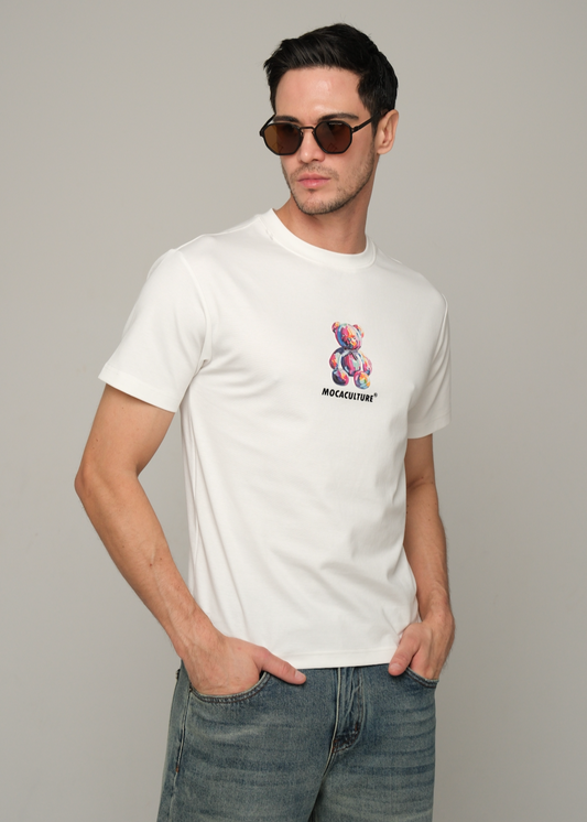 MOCA Culture Bear White T-Shirt