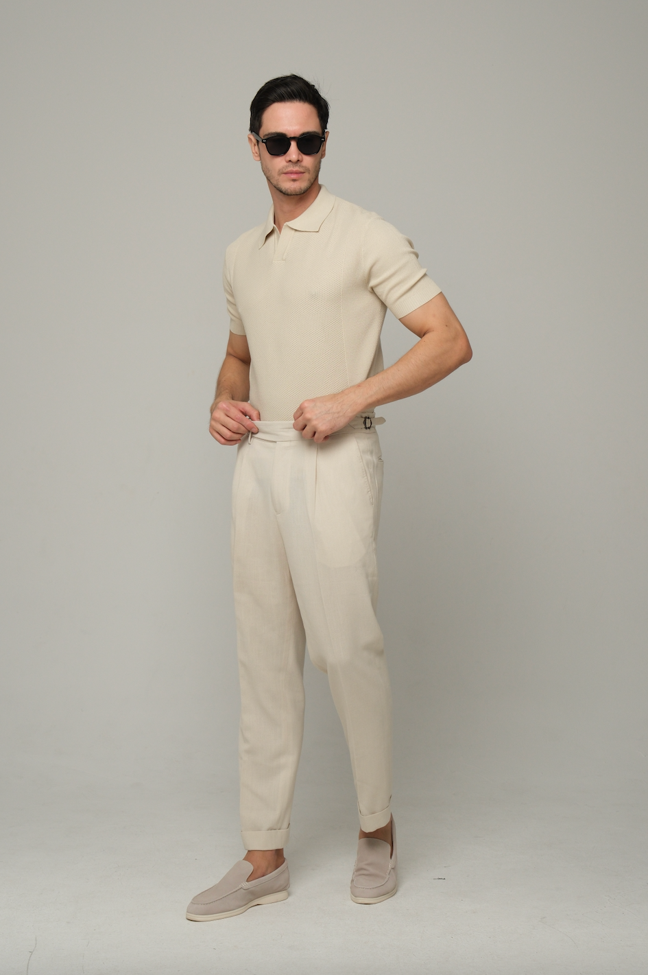 MOCA CULTURE Plain Beige Polo